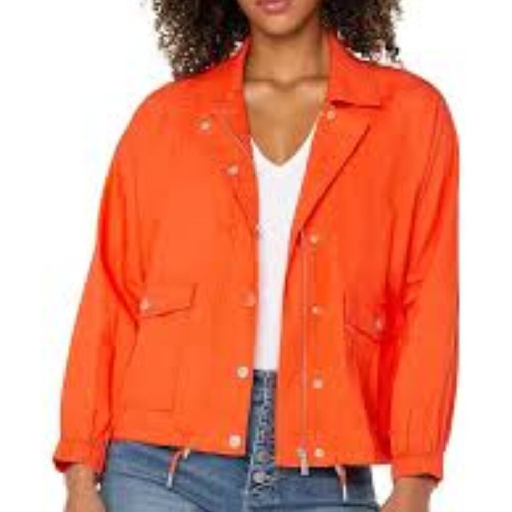 NWT Liverpool Los Angeles Women's Raglan Sleeve Cinched Hem Jacket - Picture 7 of 7